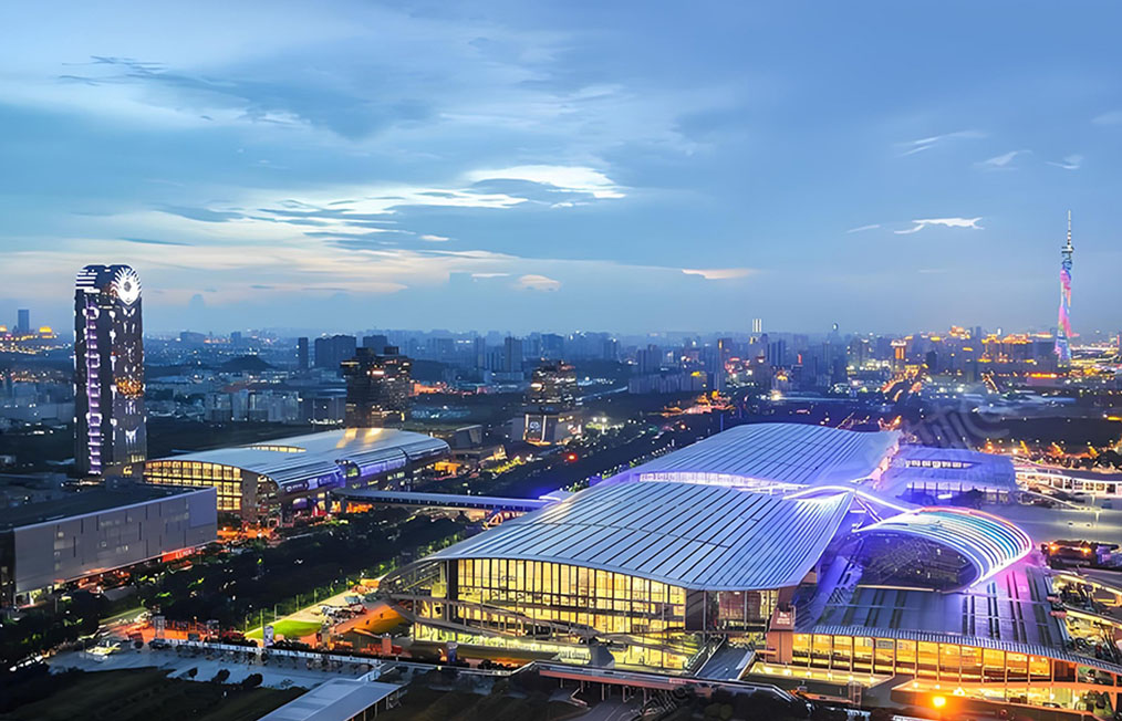 广州展台搭建琶洲馆夜景