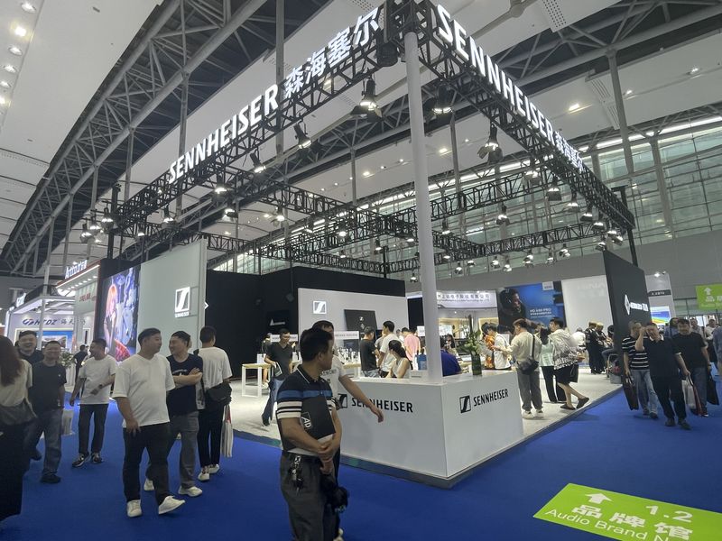 灯光音响展搭建案例照片-森海塞尔